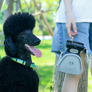 Portable Dog Poop Scooper Black Dog